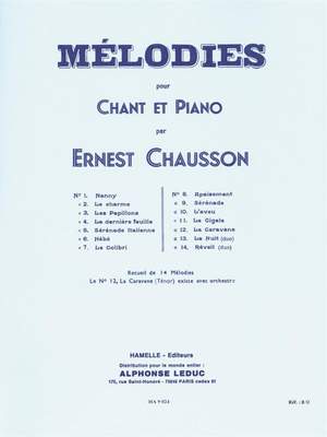 Ernest Chausson: 14 Melodies recueil