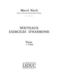 Marcel Bitsch: Nouveaux Exercices D'Harmonie vol. 1 Textes