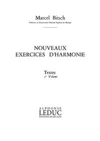 Marcel Bitsch: Nouveaux Exercices D'Harmonie vol. 1 Textes