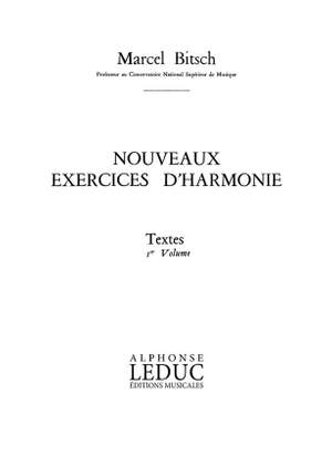 Marcel Bitsch: Nouveaux Exercices D'Harmonie vol. 1 Textes