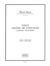 Marcel Bitsch: 20 Lecons de Concours Exercices d'harmonie