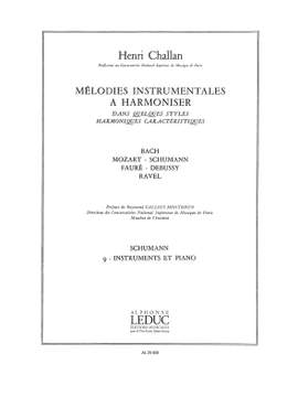 Henri Challan: Melodies Instrumentales A Harmoniser Volume 9