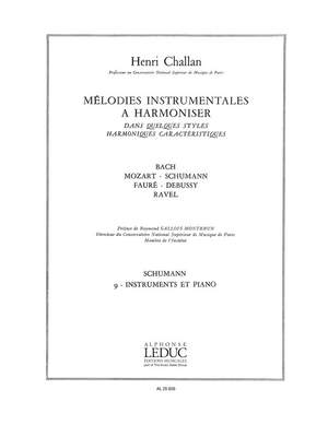 Henri Challan: Melodies Instrumentales A Harmoniser Volume 9