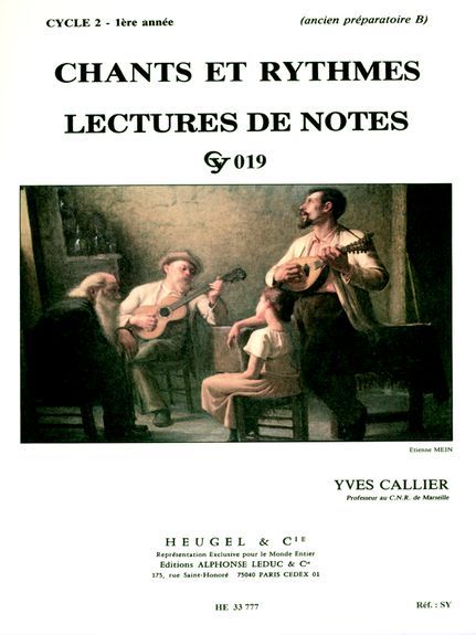 Callier: Chants Et Rythmes - Lectures De Notes Cy019