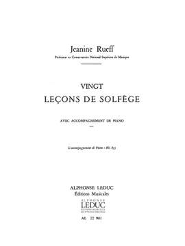 Jeanine Rueff: 20 Leçons de solfège