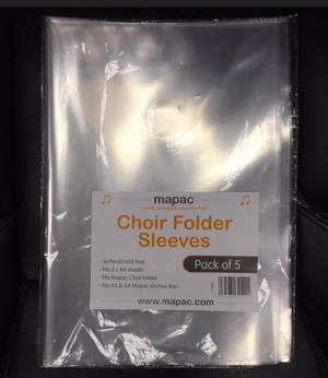 Mapac Choir Folder Sleeves (Pack Of 5)