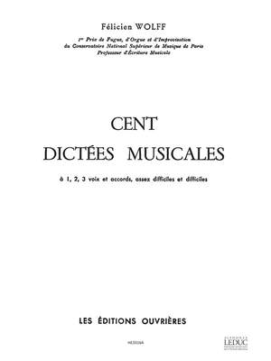 Wolff: 100 Dictees Musicales Assez Difficiles 1 2 3