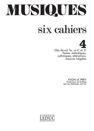 Le Prev: Musiques Volume 4 Cles De Sol Fa Ut 4eme Ut 3eme