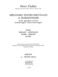 Henri Challan: Melodies Instrumentales A Harmoniser Volume 13