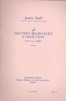 Jeanine Rueff: 48 Dictées Musicales à Deux Voix