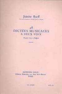 Jeanine Rueff: 48 Dictées Musicales à Deux Voix