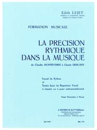 Edith Lejet: Precision Rythmique Dans La Musique De Monteverdi