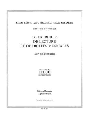 Satoh: 533 Exercices De Lecture Et De Dictees Musicales