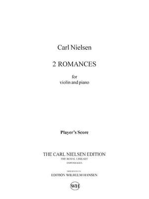 Carl Nielsen: 2 Romancer For Violin And Piano