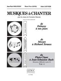 Jean-Paul Holstein_Pierre-Yves Level_Alain Louvier: Musiques à Chanter Vol 4 Du Plain-Chant à Bach