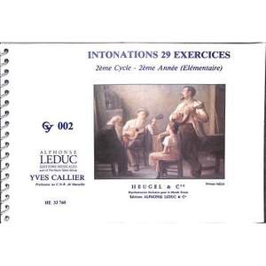 Callier: 29 Exercices d'Intonations Cycle 2