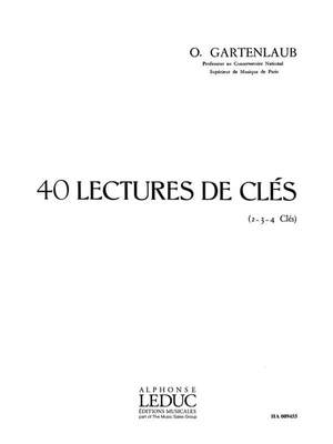 Odette Gartenlaub: 40 Lectures De Cles - 2 3 ou 4 cles