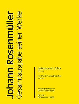 Rosenmueller, J: Laetatus Sum I B flat major RWV.E122