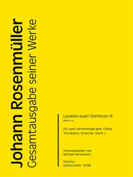 Rosenmueller, J: Laudate pueri Dominum IX RWV.E115