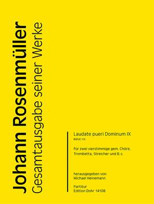 Rosenmueller, J: Laudate pueri Dominum IX RWV.E115