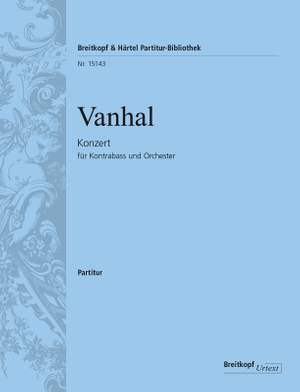 Vanhal, Johann Baptist: Kontrabasskonzert