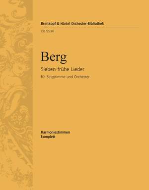 Berg, Alban: 7 frühe Lieder