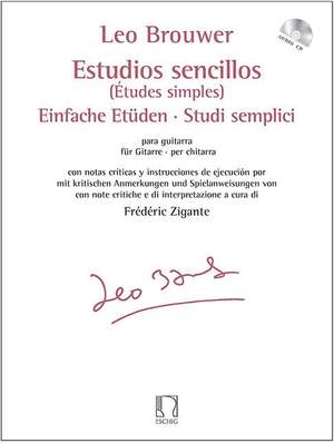 Leo Brouwer: Estudios Sencillos-Einfache Etüden-Études simples