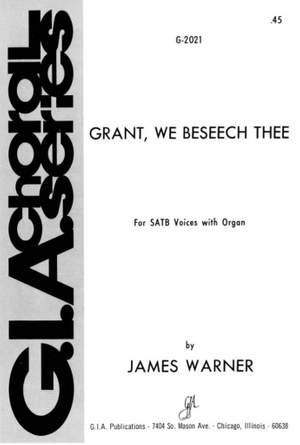 James Warner: Grant, We Beseech Thee