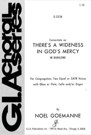 Noël Goemanne: There's a Wideness in God's Mercy