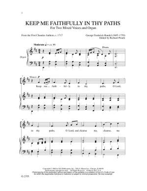 Georg Friedrich Händel: Keep Me Faithfully in Thy Paths