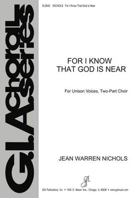 Jean Warren Nichols: For I Know That God Is Near