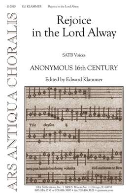 John Redford: Rejoice in the Lord Alway