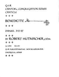 Robert Hutmacher OFM: Benedicite