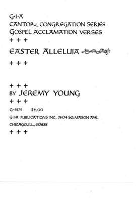 Jeremy Young: Easter Alleluia