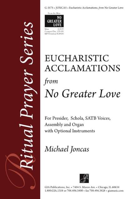 J. Michael Joncas: Eucharistic Prayer Acclamations