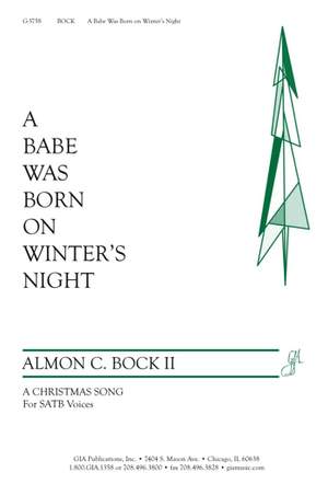 Almon C. Bock: A Babe Was Born on Winter's Night