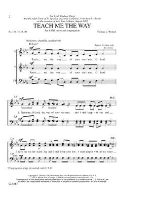 Thomas L. Weitzel: Teach Me the Way