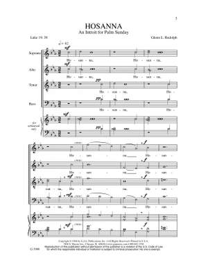 Glenn L. Rudolph: Hosanna: An Introit for Palm Sunday