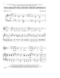 James Hansen: Thanksgiving Hymn from Ephesus