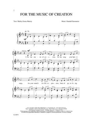 Randall K. Sensmeier: For the Music of Creation
