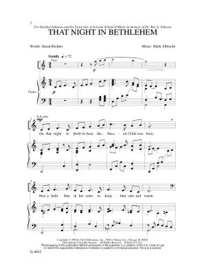 Mark Albrecht: That Night in Bethlehem