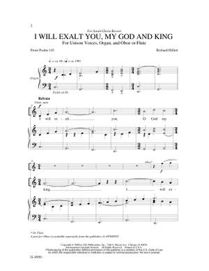 Richard Hillert: I Will Exalt You, O God My King