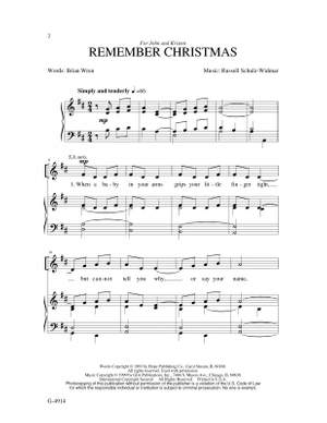 Russell Schulz-Widmar: Remember Christmas