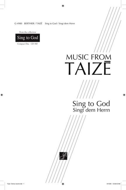 Jacques Berthier: Sing to God