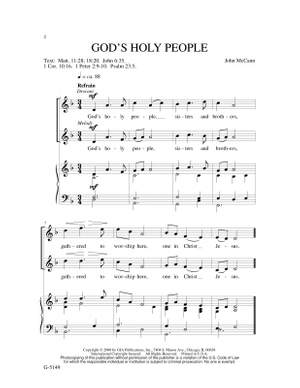 John McCann: Gods Holy People