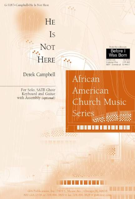 Derek Wayne Campbell: He Is Not Here