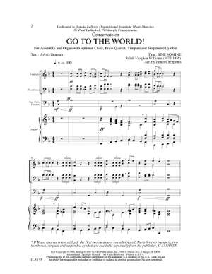 Ralph Vaughan Williams: Go to the World!