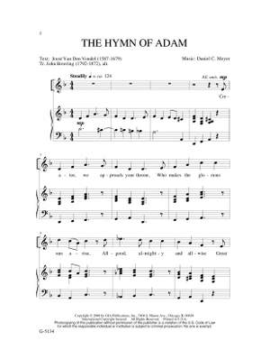 Daniel C. Meyer: Hymn of Adam, The