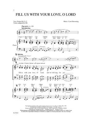 Carol Browning: Fill Us with Your Love, O Lord