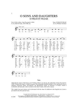 O Sons and Daughters